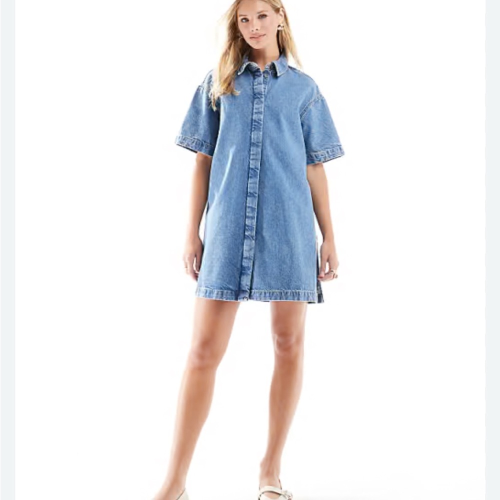 Denim Blue Shirt Dress